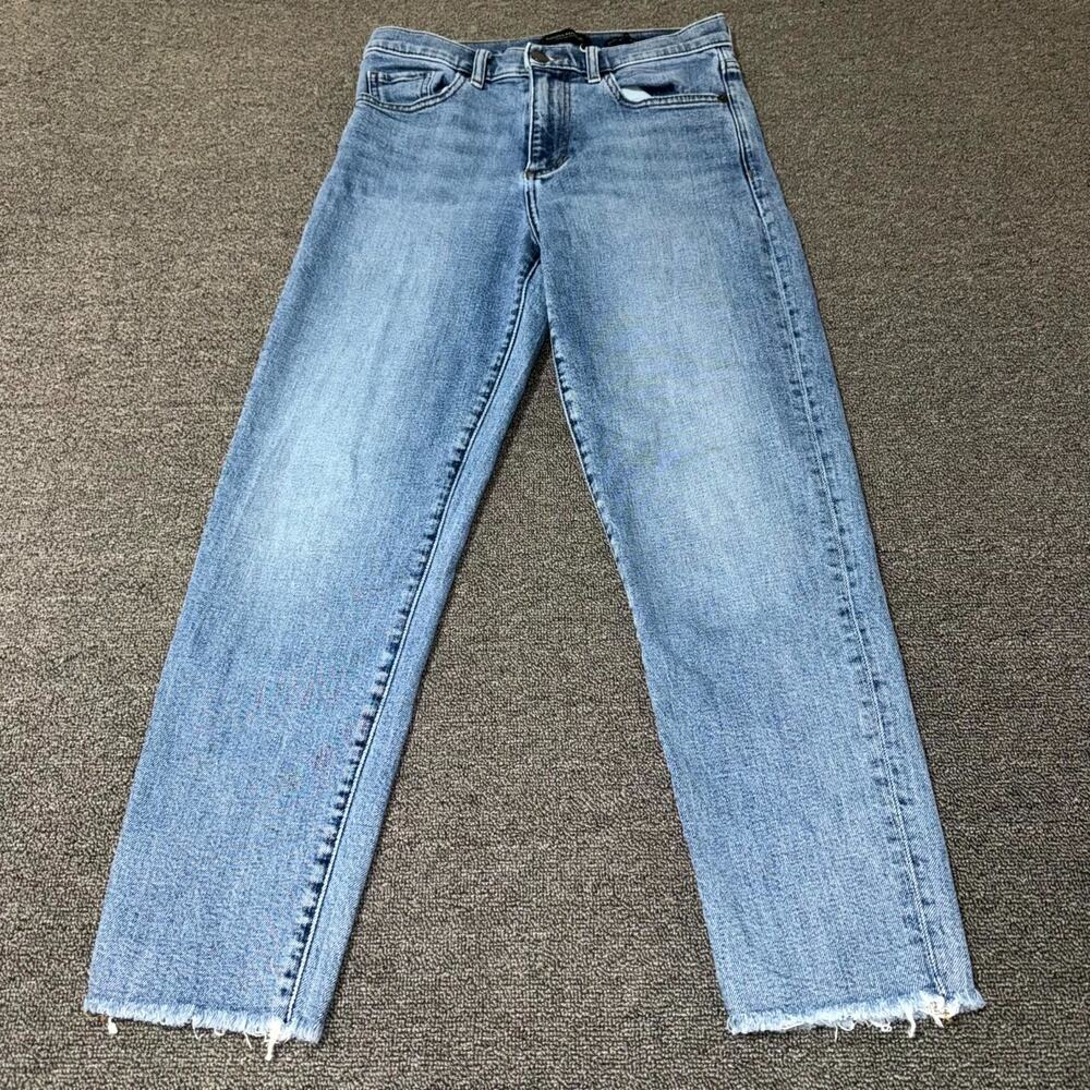 Banana Republic Straight Leg Jeans in Light Blue Wash